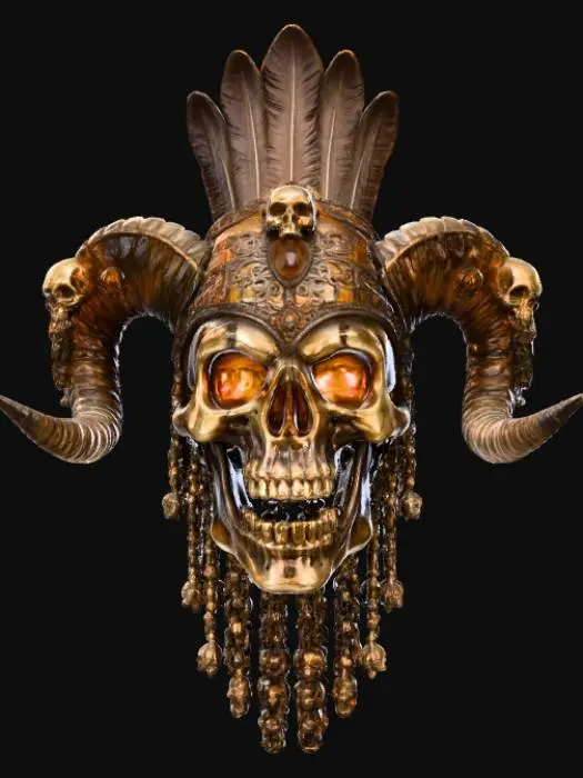 3D model for Enchanted Skull Throne, #Halloween2025#