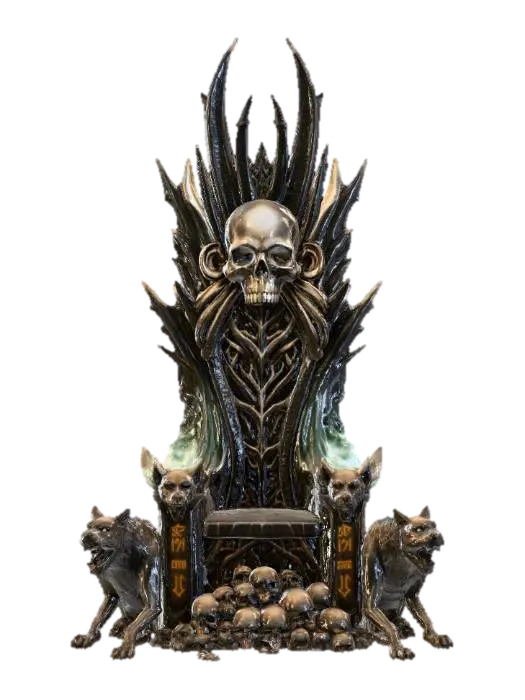 Throne of Doom, #Halloween2025# model 3D, wygenerowany przez AI