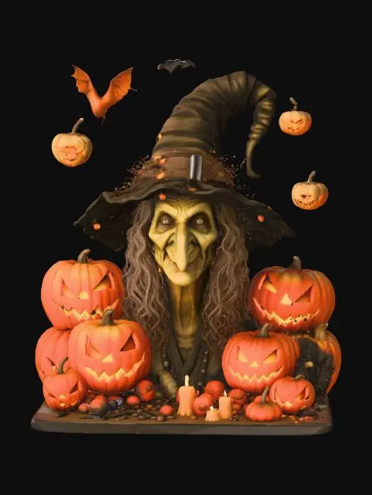 3D model for Witch's Night Spectacle, #Halloween2025#