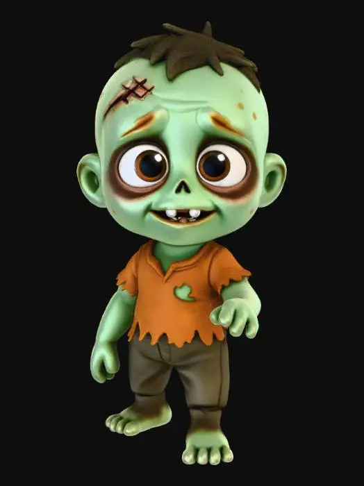 3D model for Zombie Tot, #Halloween2025#