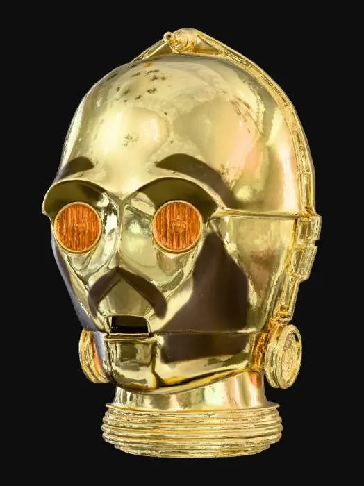 3D model for Golden Droid Bust