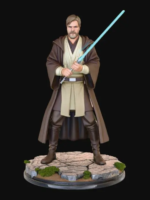 3D model for Jedi Master in Study