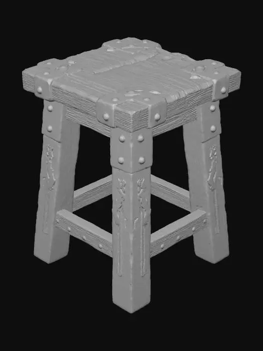 3D model for Viking Stool