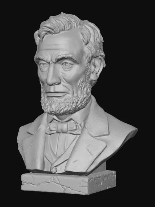3D model for Bronze Statesman Bust, #Thanksgiving#