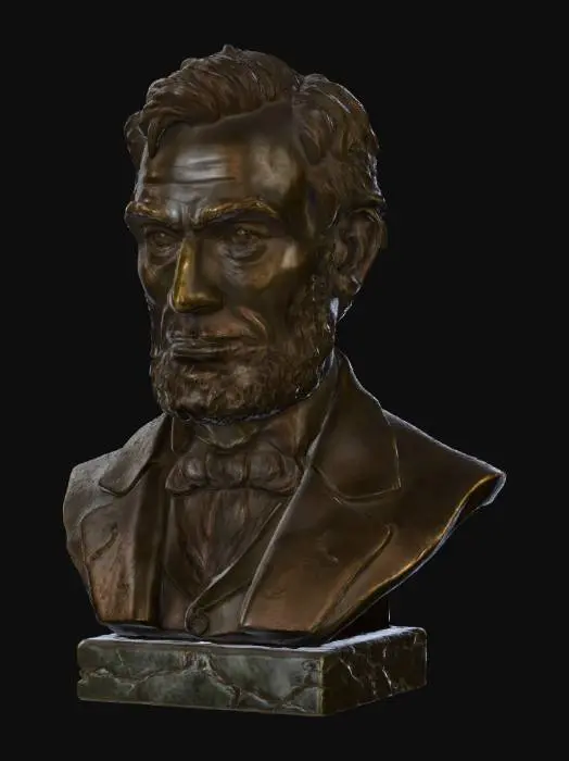 3D model for Bronze Statesman Bust, #Thanksgiving#