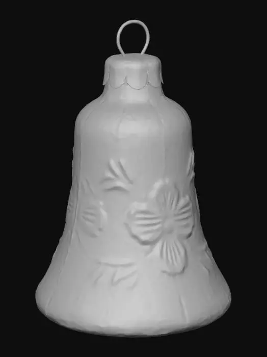 3D model for Red Vintage Bell Ornament, #Christmas2025#