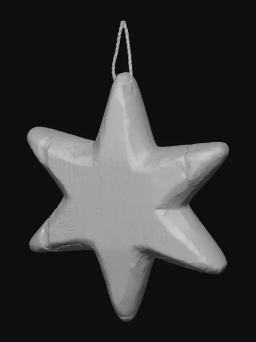 3D model for Wooden Star Ornament, #Christmas2025#