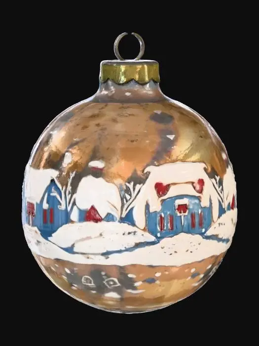 3D model for Snowy Village Ornament, #Christmas2025#