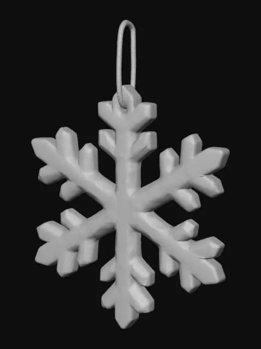 3D model for Snowflake Charm, #Christmas2025#