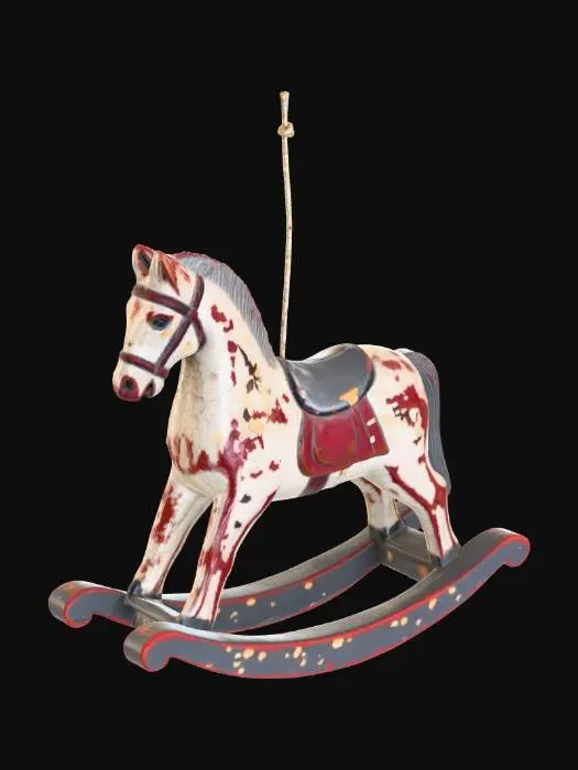 3D model for Vintage Rocking Horse Ornament, #Christmas2025#