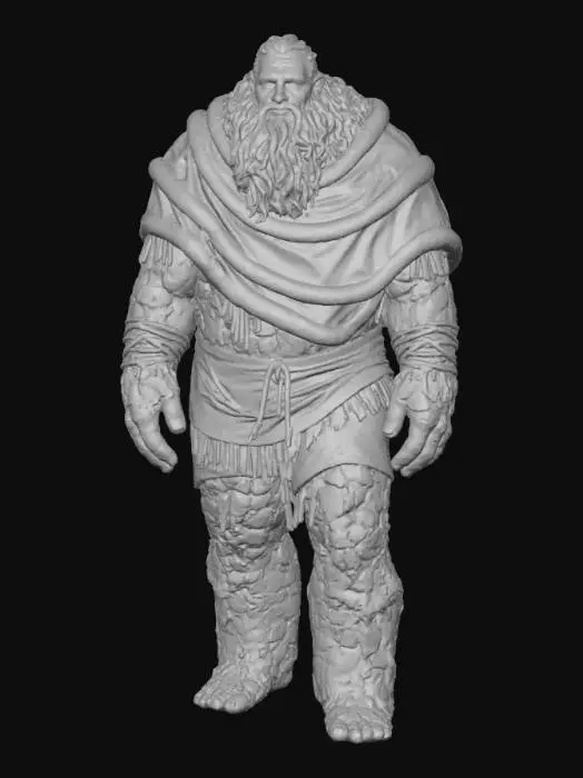 3D model for Elder Stone Guardian, #Christmas2025#