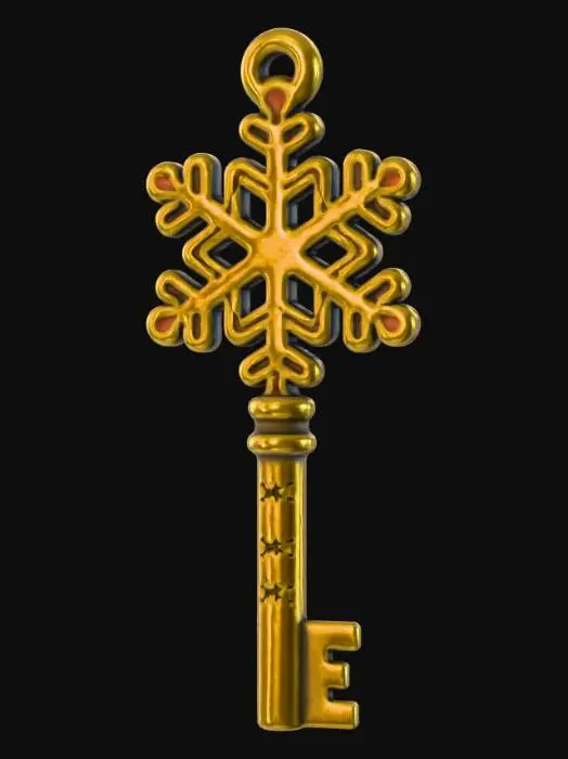 3D model for Snowflake Key, #Christmas2025#
