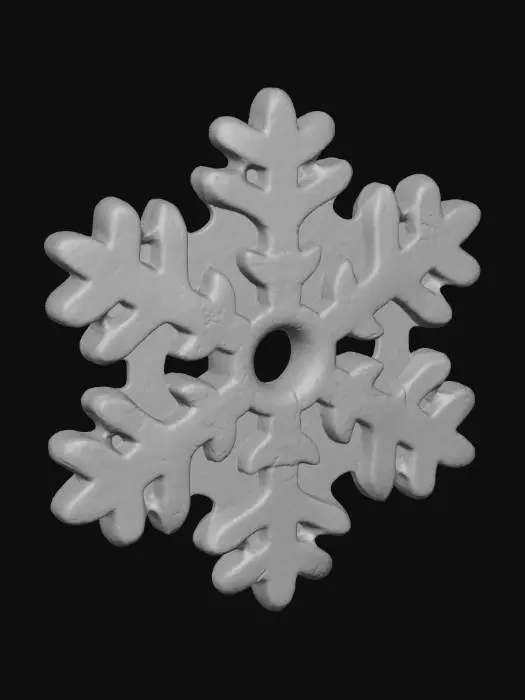 3D model for Bronze Snowflake Charm, #Christmas2025#