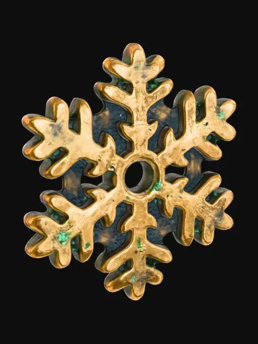 3D model for Bronze Snowflake Charm, #Christmas2025#