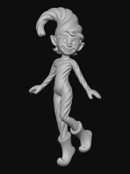 3D model for Candy Cane Elf, #Christmas2025#