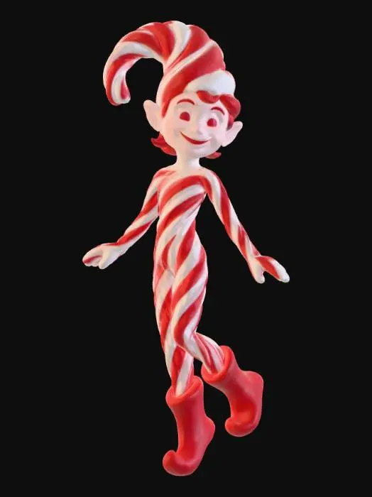 3D model for Candy Cane Elf, #Christmas2025#