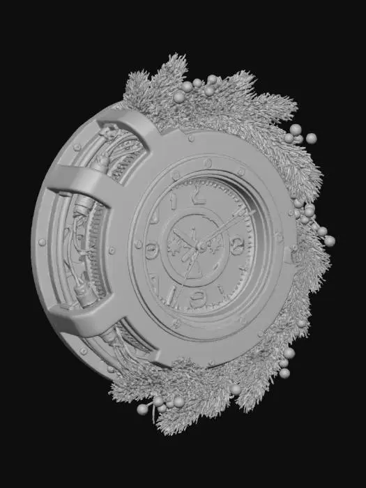 3D model for Steampunk Holiday Clock, #Christmas2025#