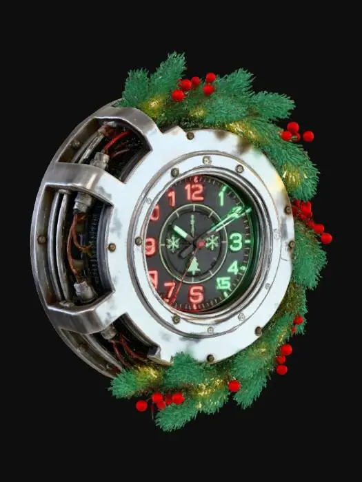 3D model for Steampunk Holiday Clock, #Christmas2025#