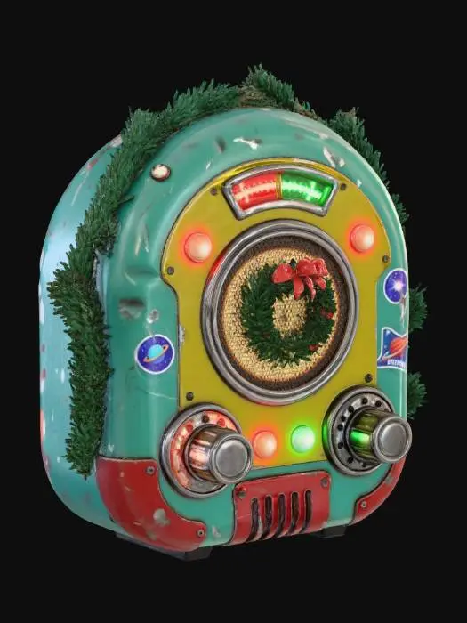 3D model for Cosmic Holiday Radio, #Christmas2025#