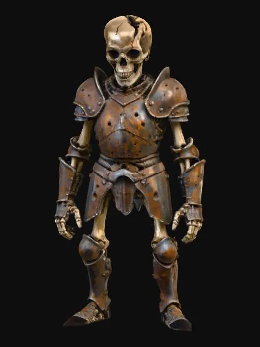 3D model for Skeleton Warrior Statue