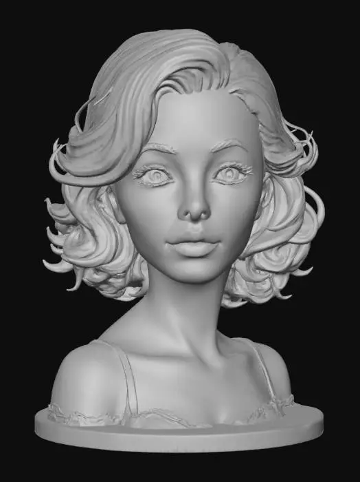 3D model for Ethereal Femme Fatale