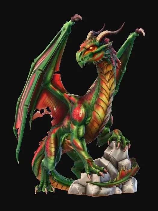 3D model for Emerald Inferno