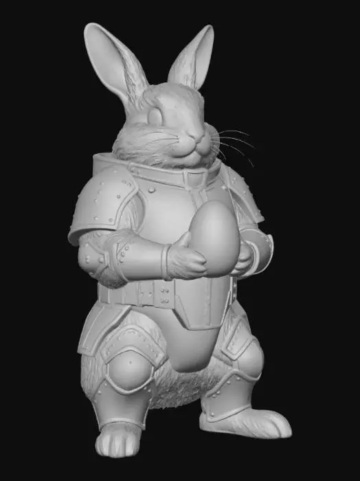 3D model for Knight Bunny and the Red Egg, #EasterEgg2026#