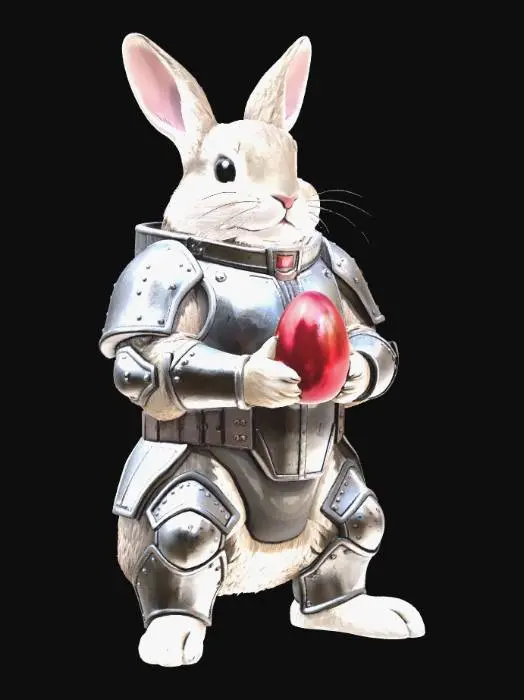 3D model for Knight Bunny and the Red Egg, #EasterEgg2026#