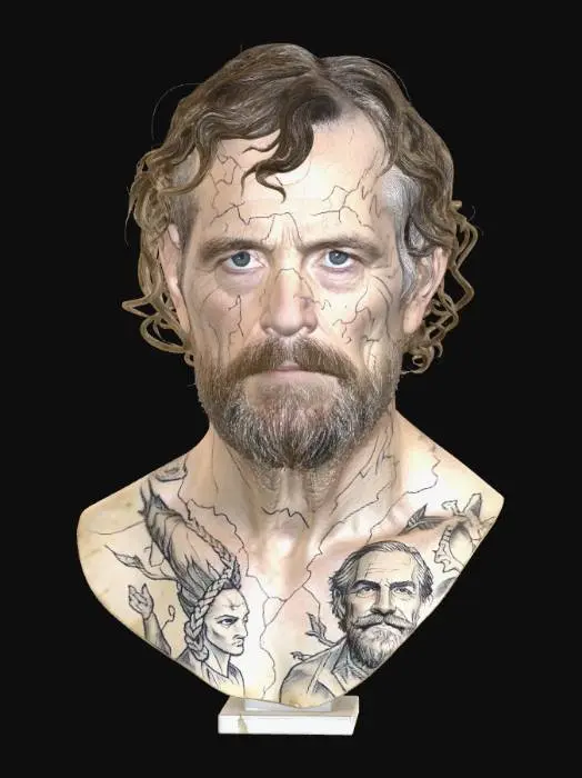 3D model for Cracked Portrait