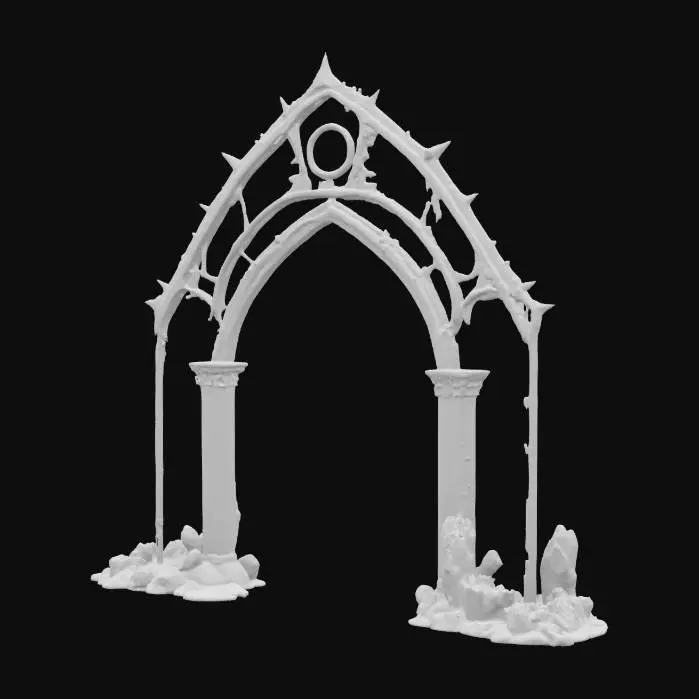 3D model for Golden Ruins, #arch#