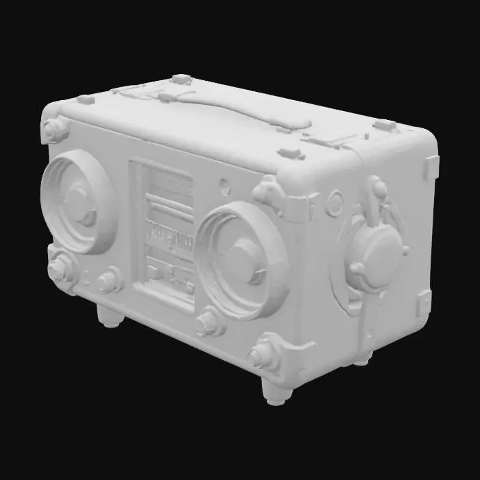3D model for Retro BoomBox