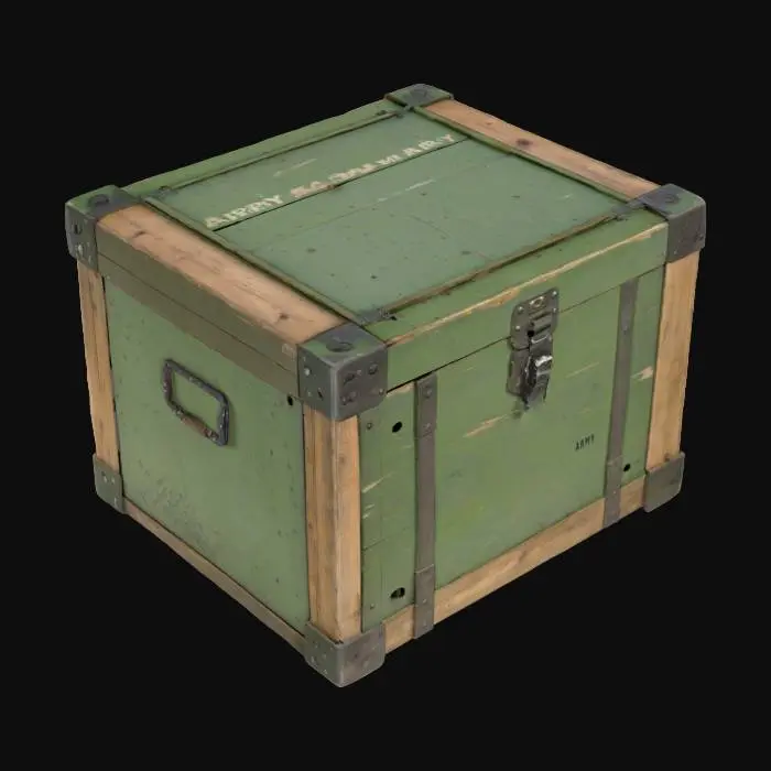 3D model for Army Crate