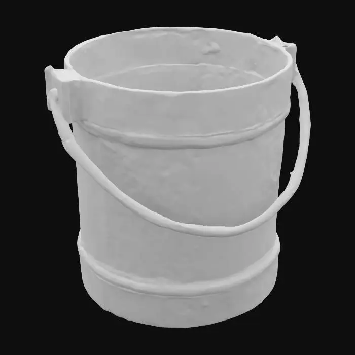 3D model for Rustic Metal Pail