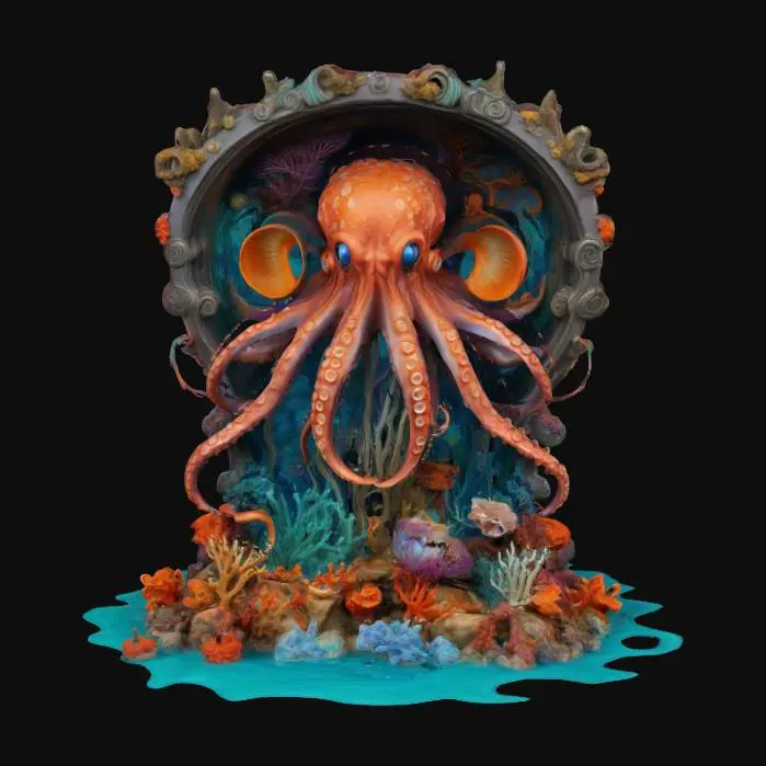 3D model for Octopus Sanctuary, #ocean#