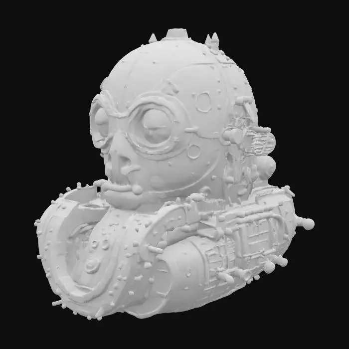 3D model for Steampunk Sentinel, #ocean#
