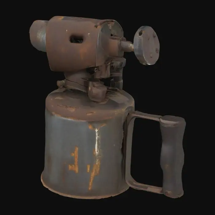 3D model for Rusty Vintage Blowtorch