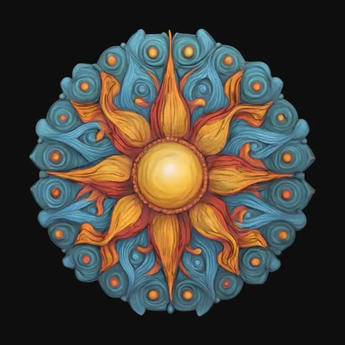 3D model for Radiant Bloom, #SketchTo3D#