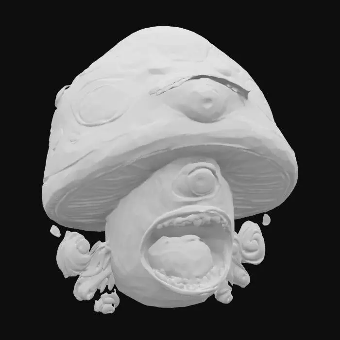 3D model for Psychedelic Shroom Creature, #SketchTo3D#