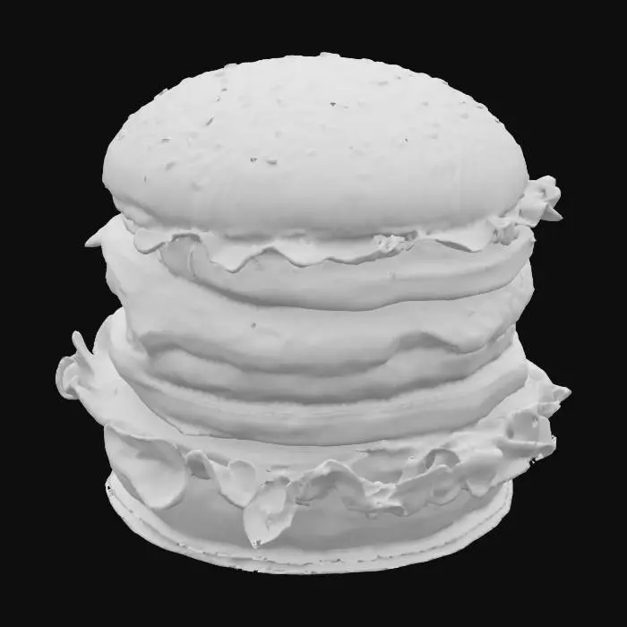 3D model for Towering Cheeseburger, #SketchTo3D#