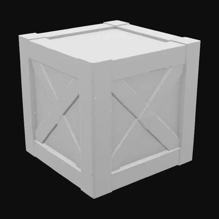 3D model for Wooden Crate