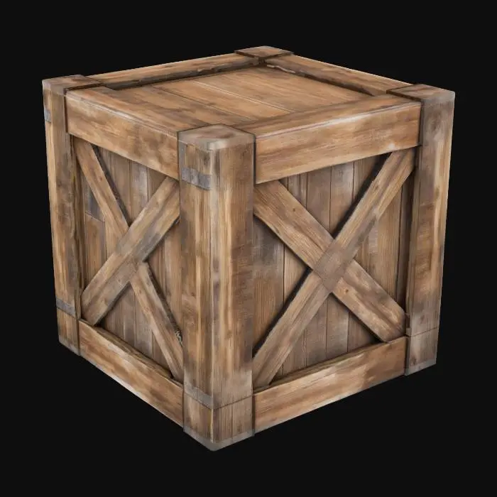 3D model for Wooden Crate