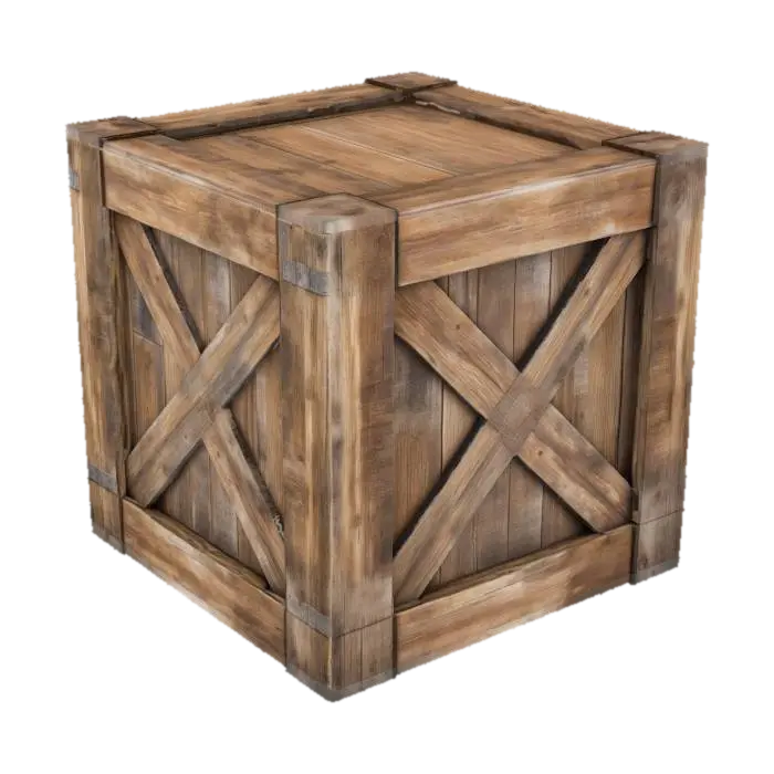 Wooden Crate - Wood 的 AI 生成 3D 模型