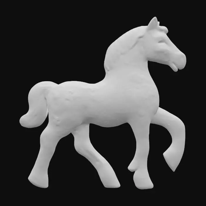 3D model for Colorful Floral Horse