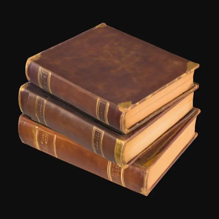 3D model for Stack of Vintage Books