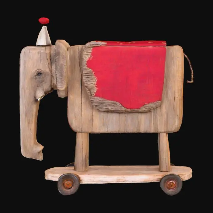 3D model for Timber Elephant Toy