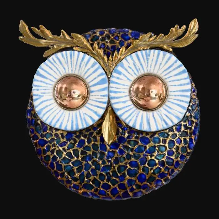 3D model for Blue Mosaic Owl