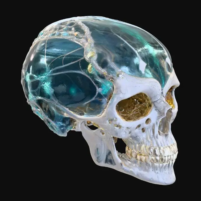 3D model for Cybernetic Skull