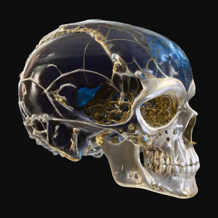3D model for Cybernetic Skull