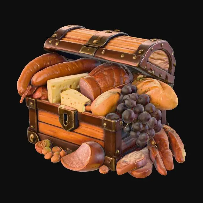 3D model for Treasure Feast, #food#