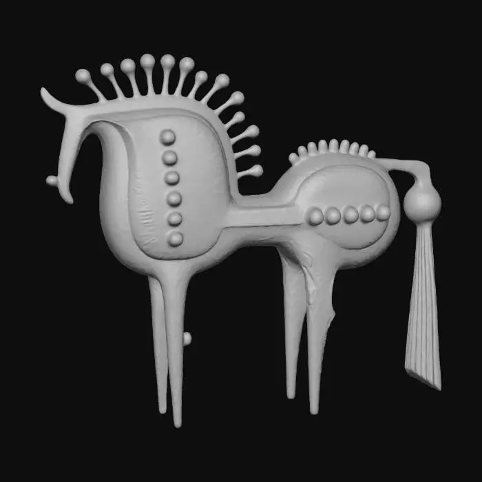 3D model for Bronze Horse Sculpture